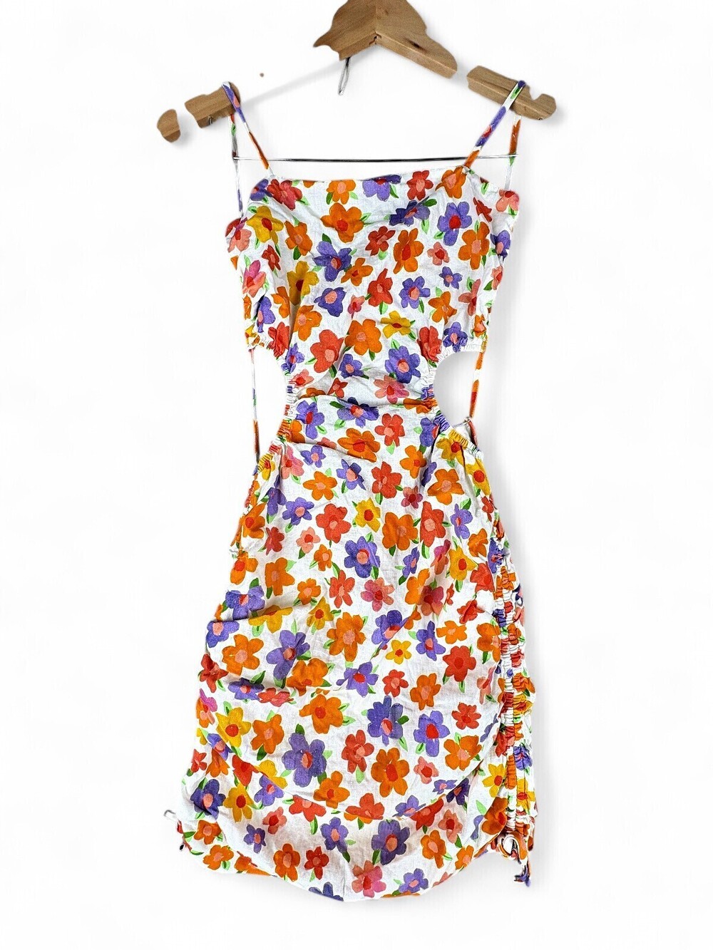 PepperMayo Floral Cutout Backless Midi Dress Size 2